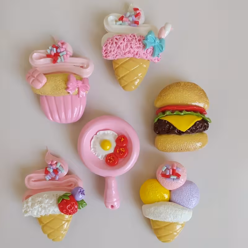 مگنت یخچال شش عددی جنس خمیر پلیمری | amazonchi