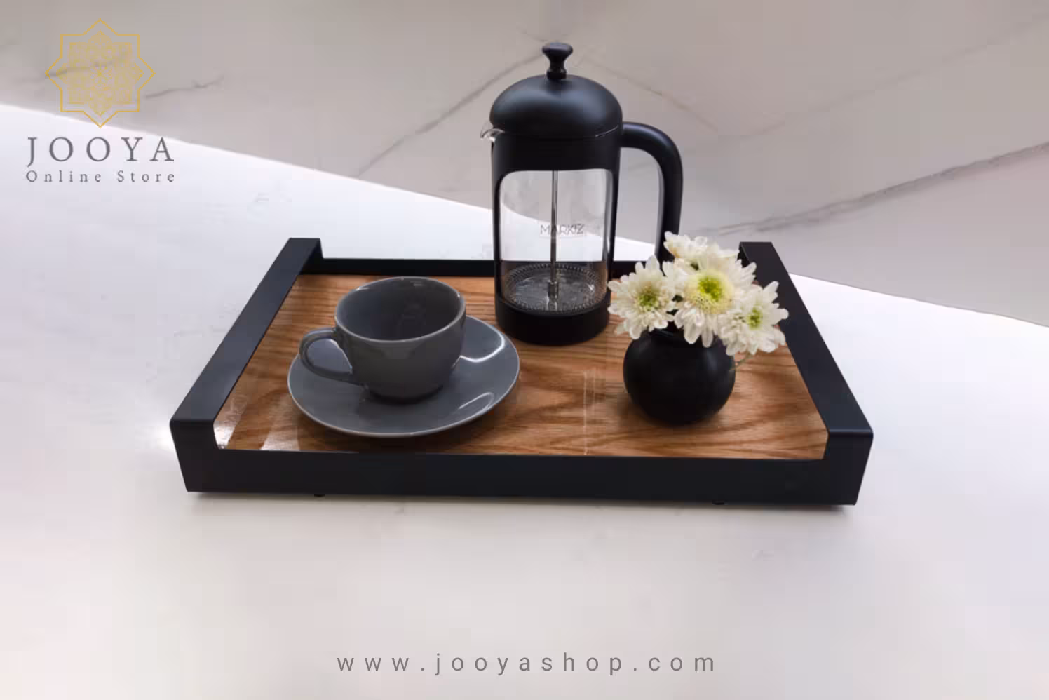 سینی فلزی آیشا بزرگ