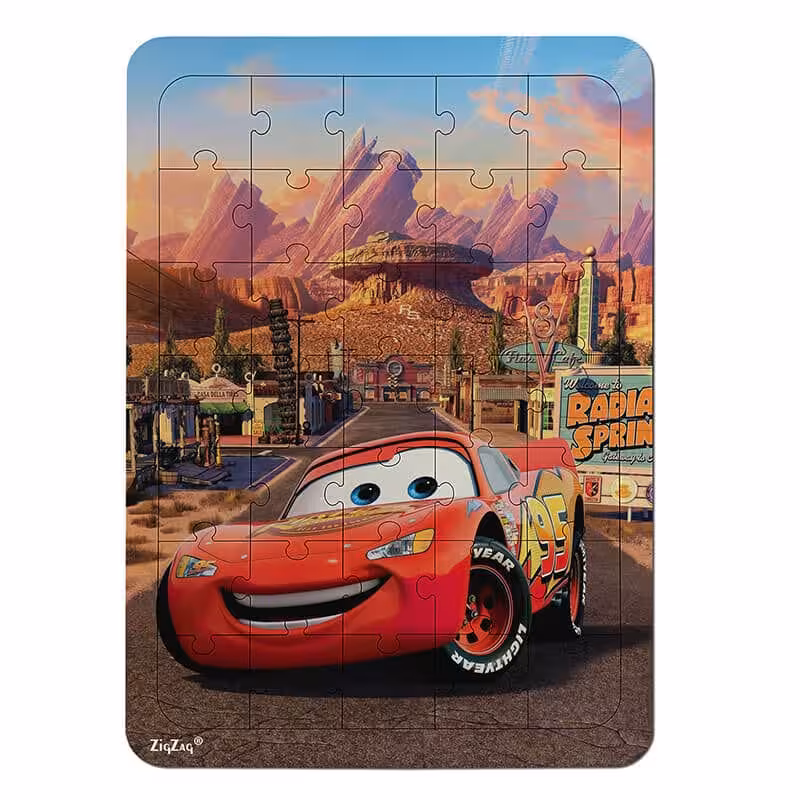 خرید و قیمت پازل چوبی 35 تکه طرح ماشین ها کد 351001