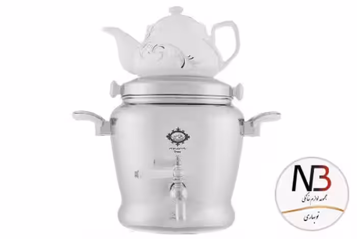 ست کتری قوری عالی نسب مدل ارغوان ظرفیت 5 لیتر