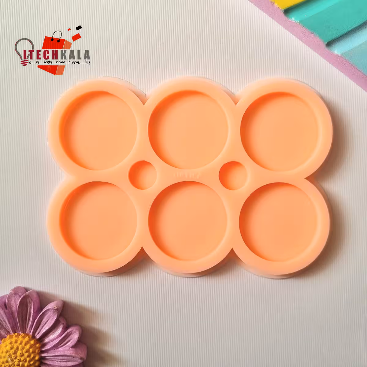 قالب پالت 6 تایی دایره 3.5 سانتی