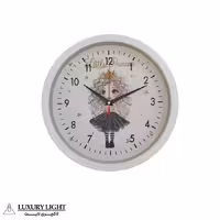 ساعت دیواری کودک مدل پرنسس زمینه سفید