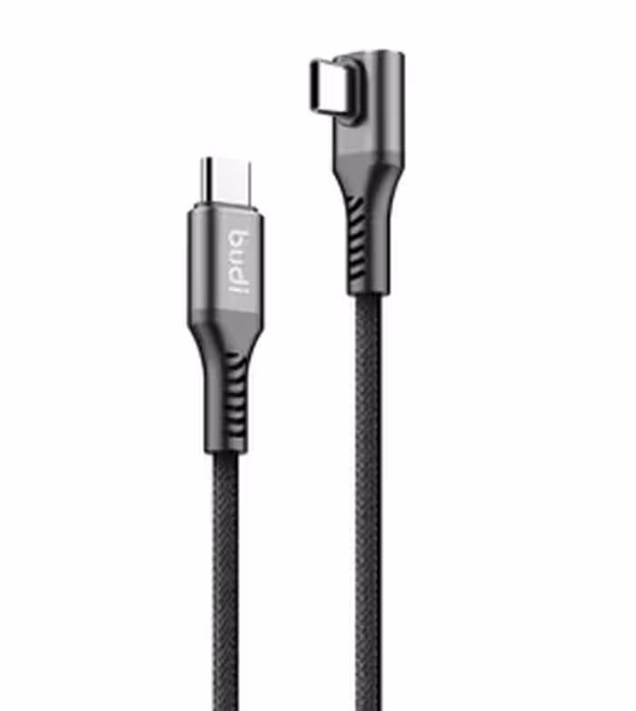 کابل شارژ USB-C به USB-C بودی مدل Budi DC253TTZ12B طول 1.2 متر با گارانتی 18 ماهه شرکتی (6 ماه تعویض)
