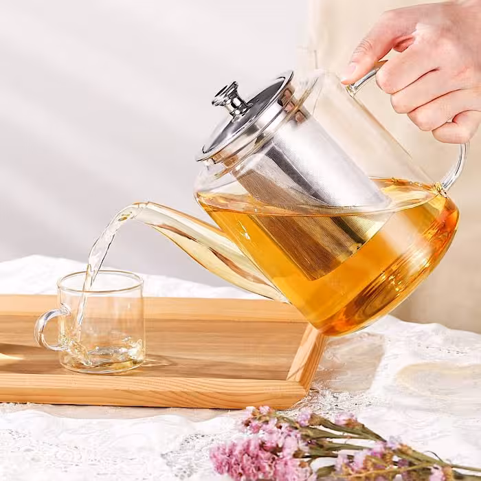 قوری استوانه پیرکس