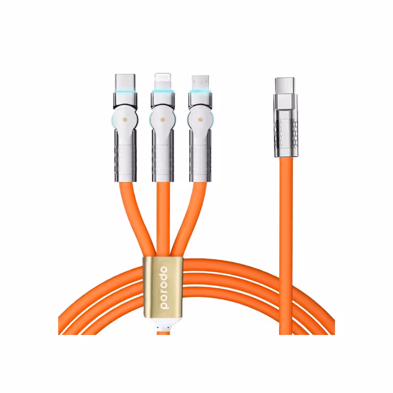 کابل شارژ 3 سر پرودو مدل PD-3N1C100W