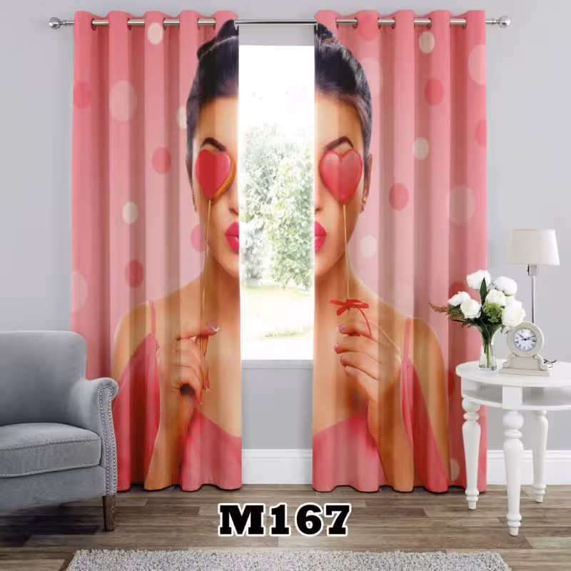 پرده سه بعدی طرح چهره