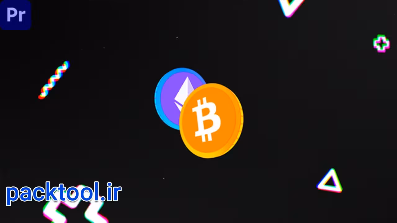دانلود پروژه پریمیر پرو اینترو کریپتو یوتیوب Crypto Youtube Intro - پک تول
