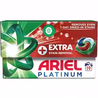 قرص ماشین لباسشویی آریل مدل 19 عددی پلاتنیوم  extra stain removal