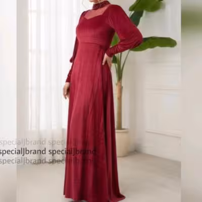 پیراهن مهمانی زنانه مخمل مدل ماکسی مجلسی