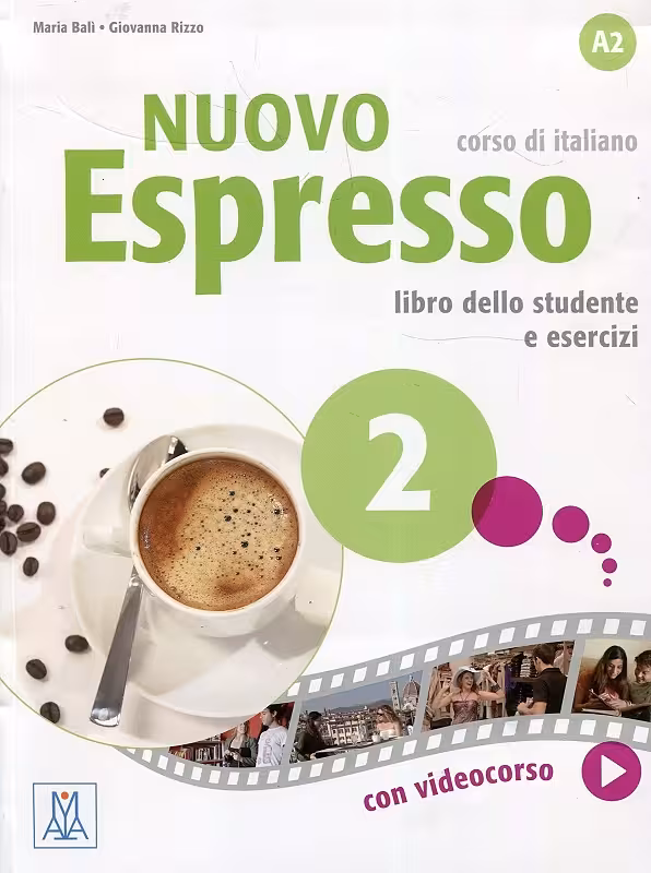 کتاب ایتالیایی نوو اسپرسو دو Nuovo Espresso 2 Libro Studente A2 DVD