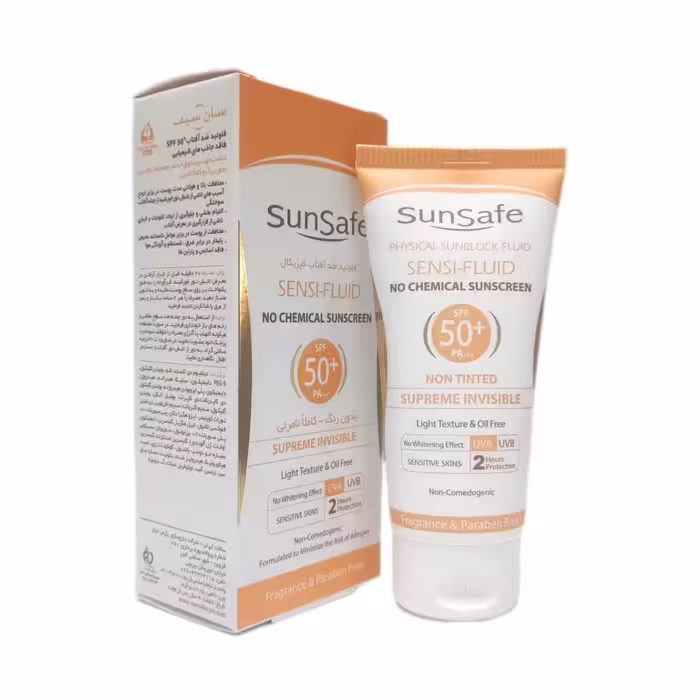کرم ضدآفتاب سان سیف سنسی فلوئیدSPF50حجم 50 میلی لیتر