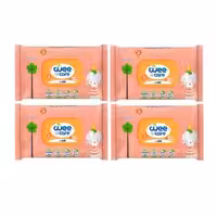 دستمال مرطوب کودک وی کر مدل بادام 4 بسته 20 عددی