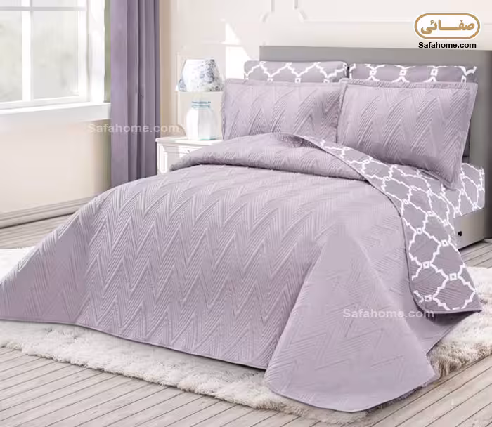 روتختی دو نفره پنبه دوزی 6 تکه یاسی