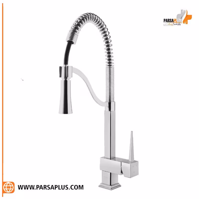شیر آشپزخانه دوان مدل تاکام کروم