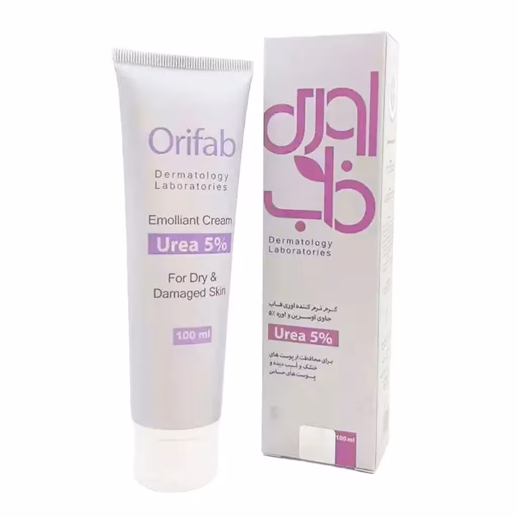 کرم مرطوب کننده اوری فاب حاوی اوسرین و اوره 5% |orifab emollient cream for dry and damaged skin