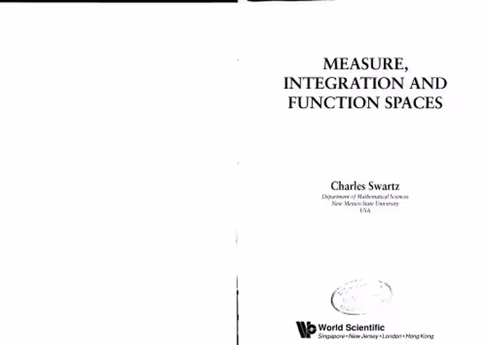 خرید و دانلود نسخه کامل کتاب Measure, Integration and Function Spaces
