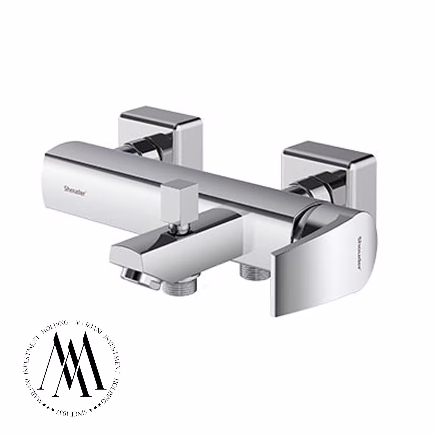 شیر حمام شودر مدل یونیک پلاس (کروم)