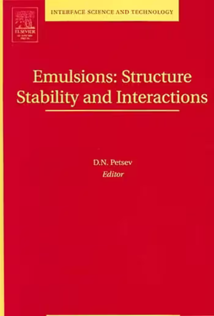 خرید و دانلود نسخه کامل کتاب Emulsions: Structure Stability and Interactions