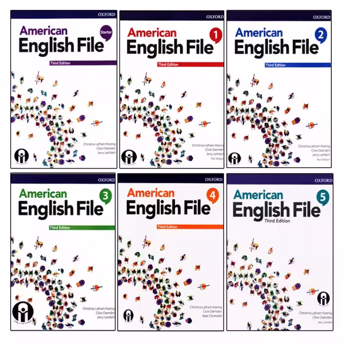 مجموعه ی کامل امریکن انگلیش فایل | کتاب انگلیسی American English File pack 3nd (سایز بزرگ)
