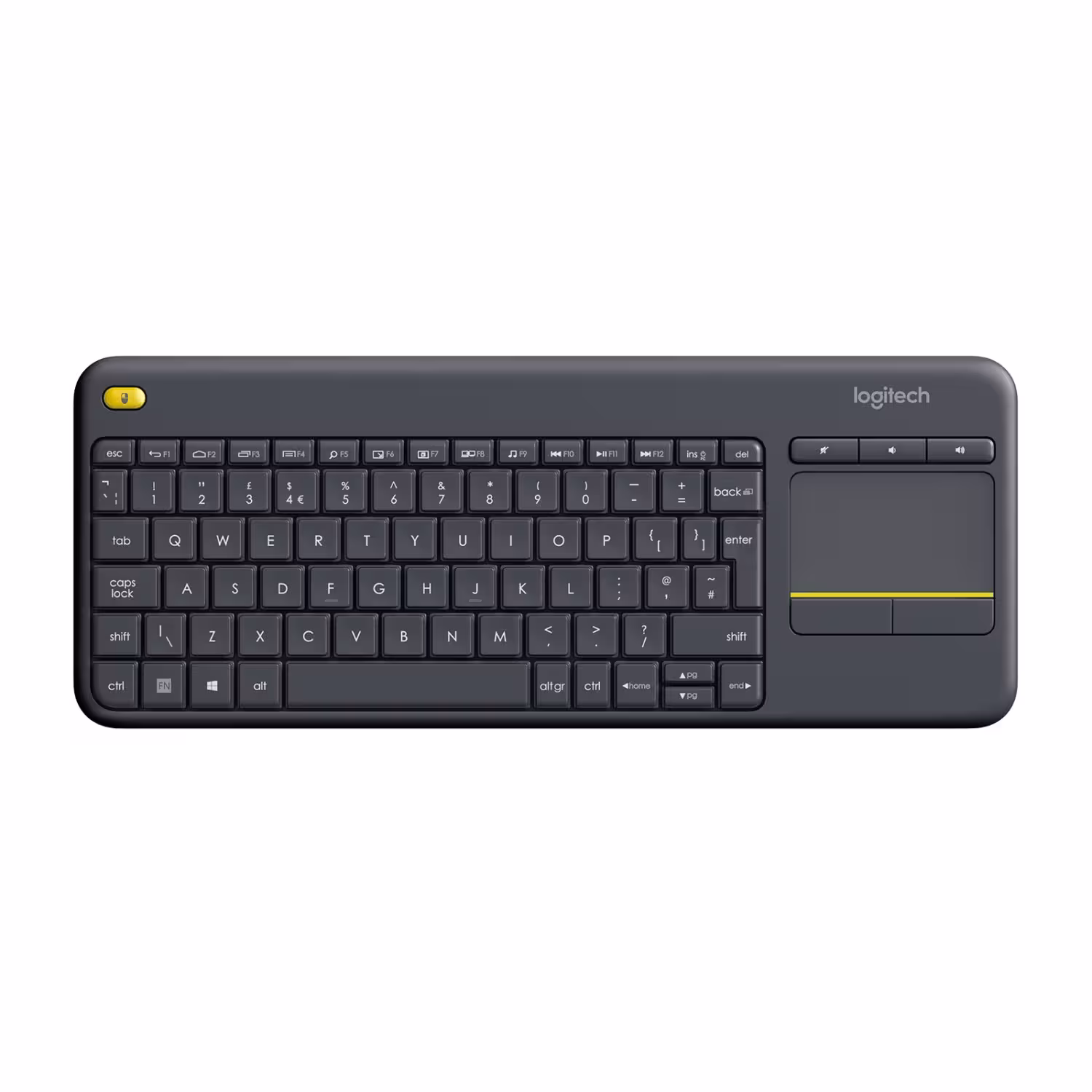 کیبورد بی سیم همراه با تاچ پد لاجیتک KEYBOARD LOGITECH K400 PLUS WIRELESS