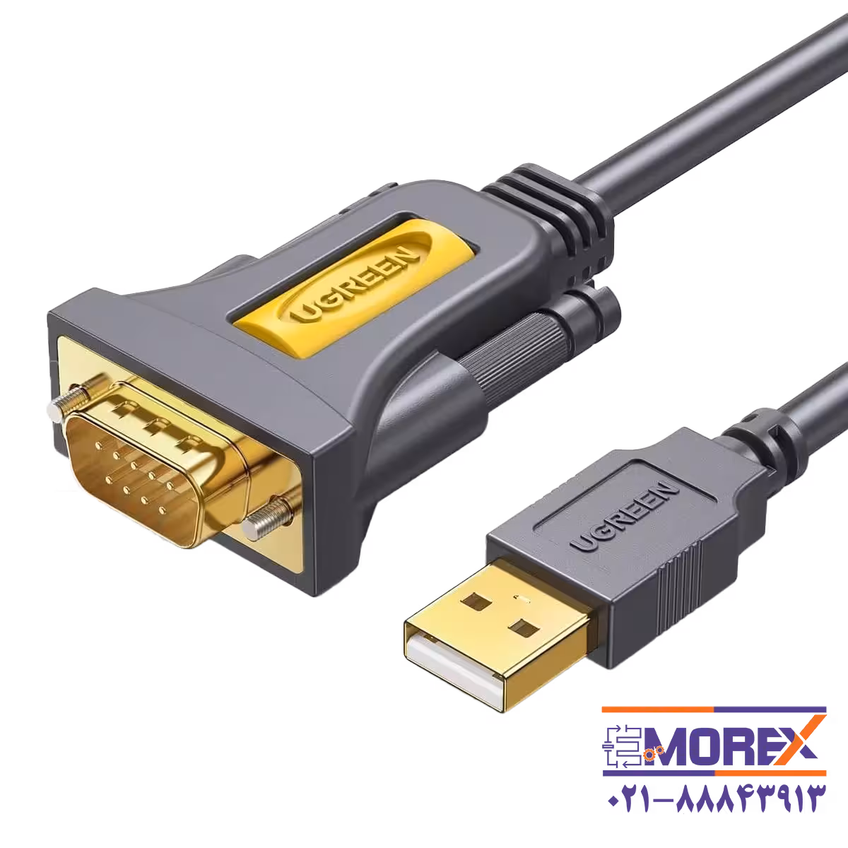 کابل مبدل USB به DB9-RS232 یوگرین | UGREEN مدل CR104-20210
