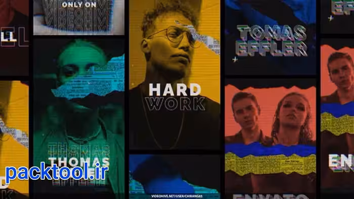 پروژه آماده افتر افکت استوری اینستاگرام گلیچ Instagram Glitch Stories - پک تول