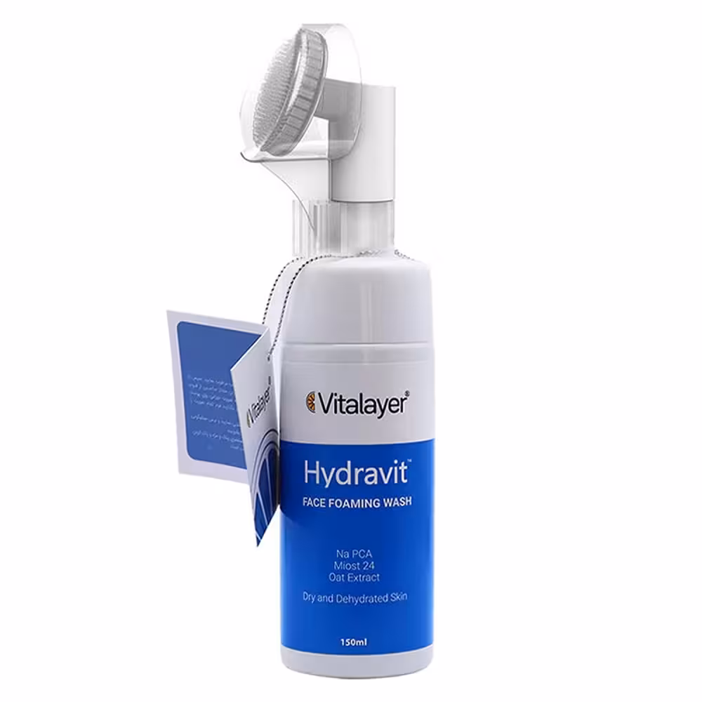 فوم شستشو صورت ویتالیر مدل هیدراویت حجم 150 میلی لیتر