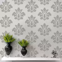 شابلون دیواری داماسک کد 509