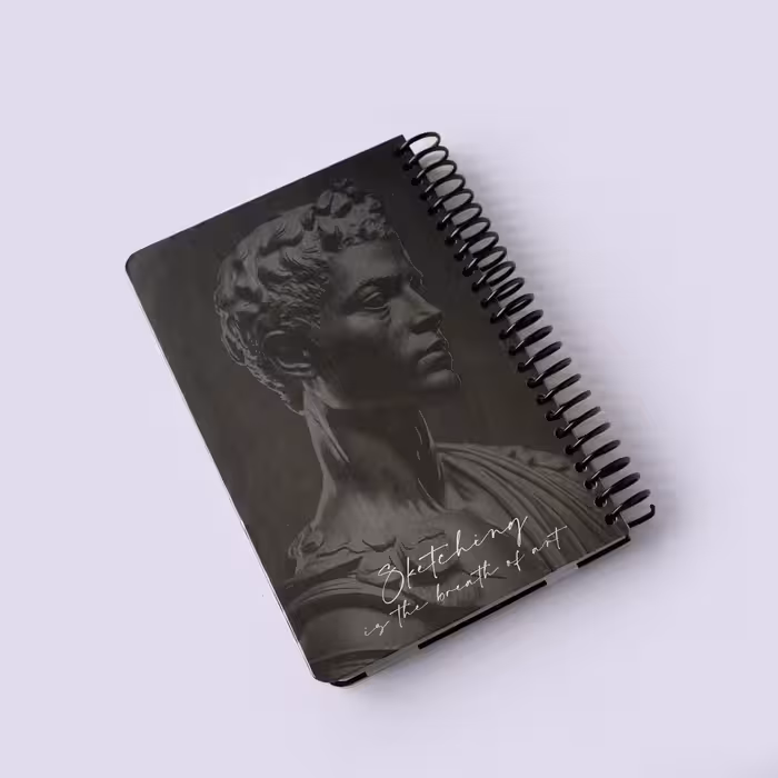 دفتر طراحی آ5 سیم از بغل سری Roman دات نوت (dotnote)