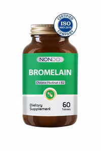 قرص بروملین   کروم پیکولینات و ویتامین ‌ب 12 Nondo - بسته 60 عددی