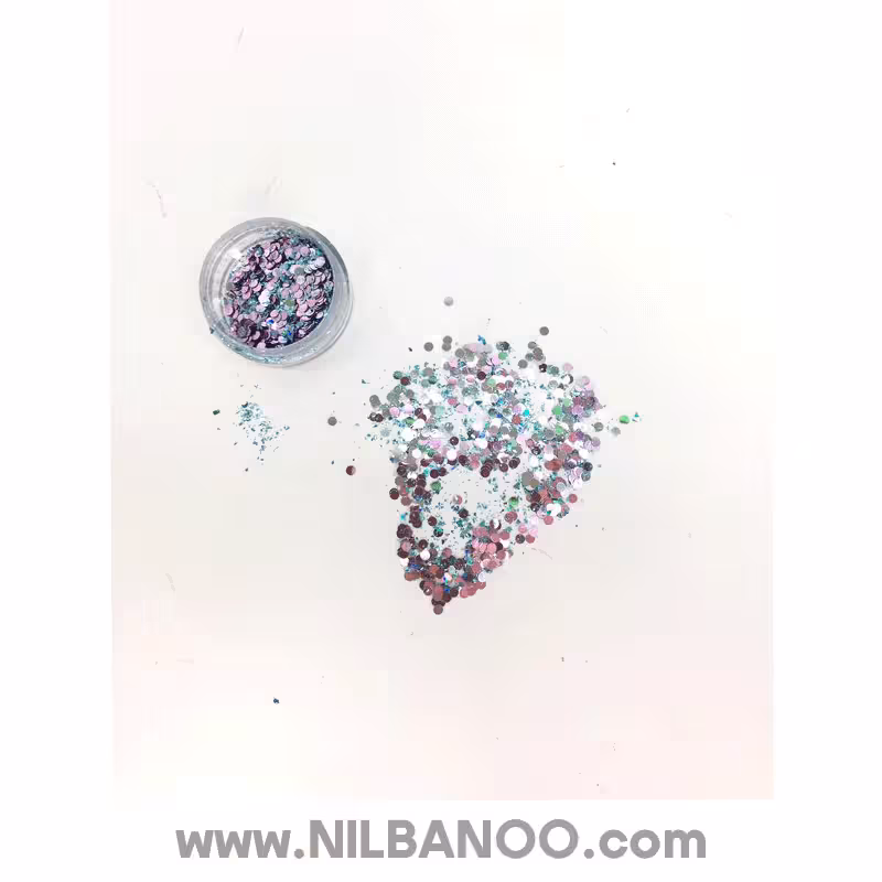 دیزاین مخلوطی رنگ آبی و بنفش