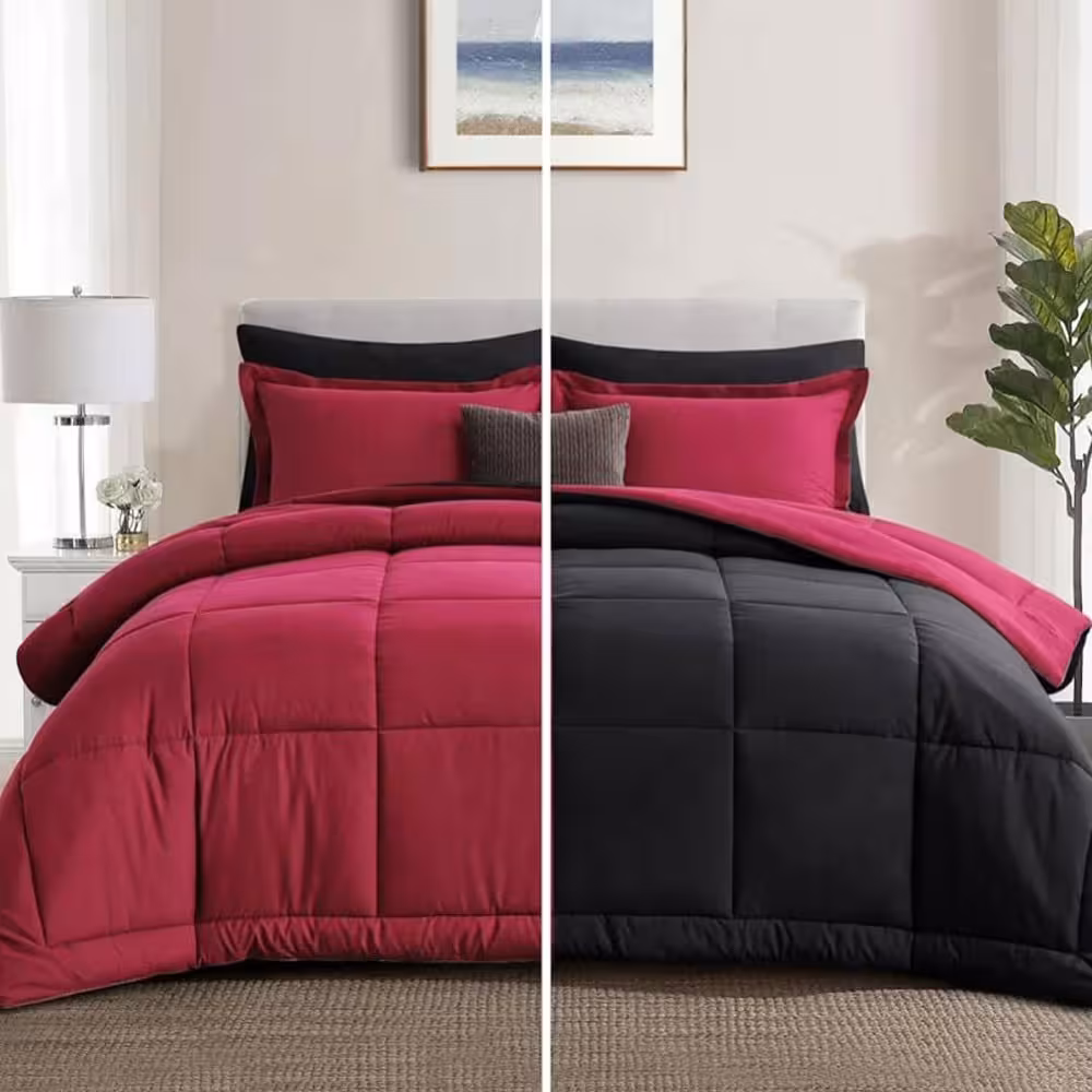 روتختی ساده سرخابی و مشکی کد B19