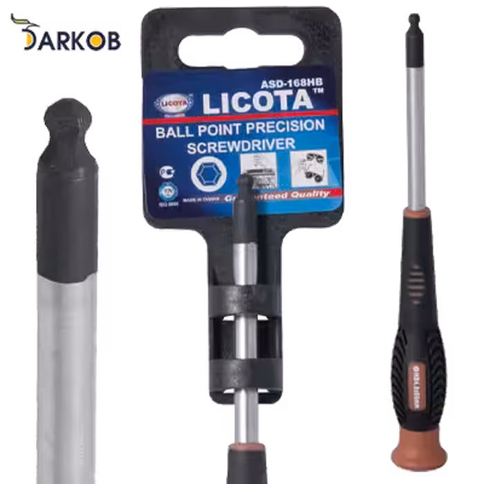 پیچ گوشتی ساعتی سر آلنی گرد لیکوتا مدل ASD-168HB40