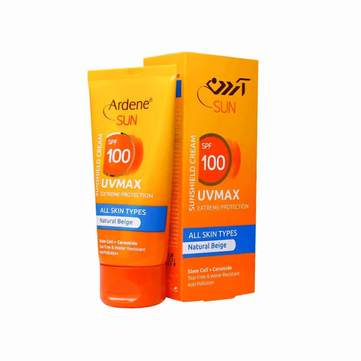 کرم ضد آفتاب SPF100 یو وی مکس آردن مناسب انواع پوست 50 گرم