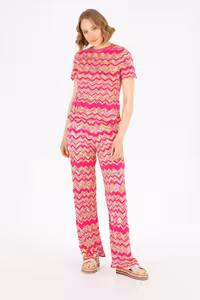 شلوار زنانه صورتی یو اس پولو