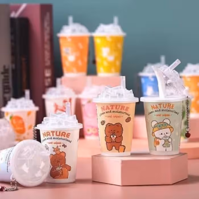 دستمال مرطوب طرح فانتزی بسیااار شیک