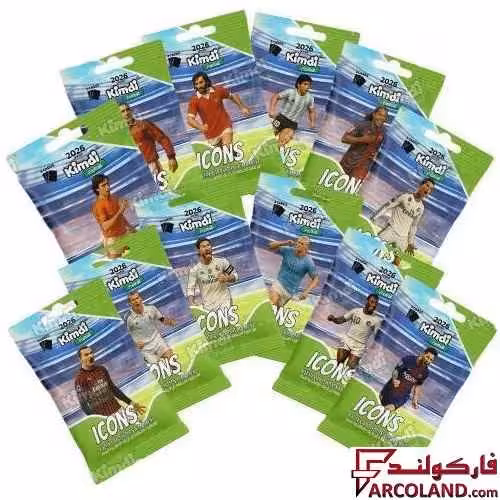کیمدی کارت فوتبال آیکونز مدل Icones 2026 بسته 12 عددی