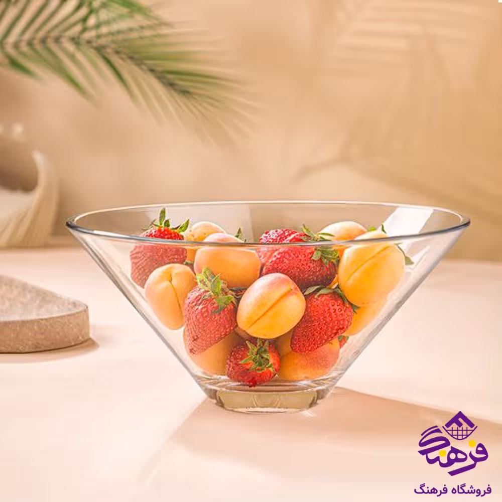 کاسه سرو شیشه ای لیمون