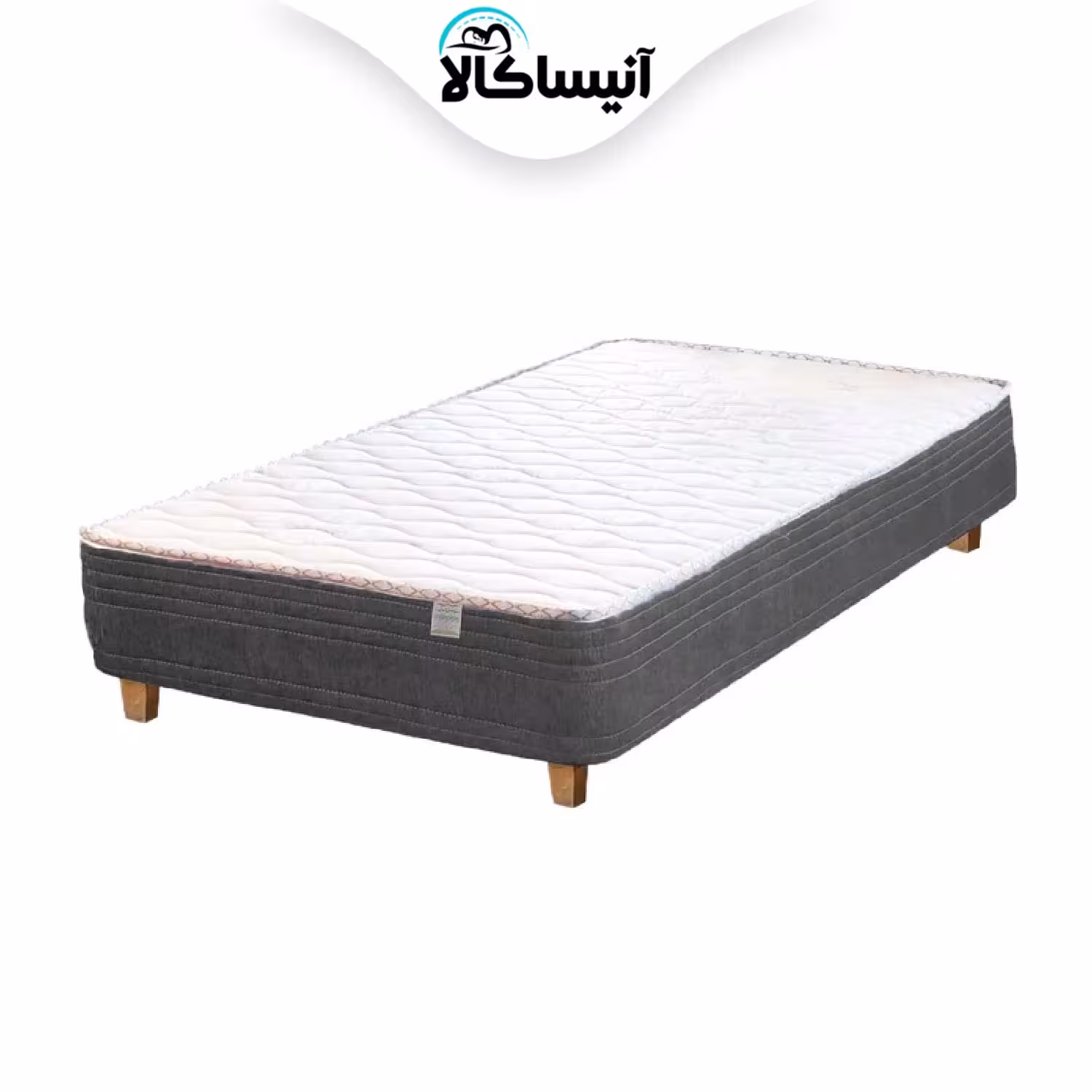 تخت خواب مدل باکس چوبی رویال یکنفره سایز 200×120 سانتی متر