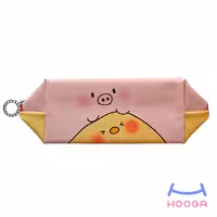 جامدادی / کیف لوازم آرایشی چرمی طرح خوک و جوجه - هوگا شاپ - فروش انواع محصولات فانتزی