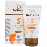 کرم ضد آفتاب فاقد چربی بی رنگ دلبستو 50 میلی لیتر | Delbesto Invisible Combination To Oily Skin Sunscreen Cream 50ml