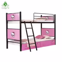 تخت خواب دو طبقه دخترانه مدل کیتی