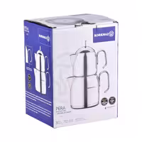 ست کتری و قوری کرکماز مدل PERA کد 281 گنجایش کتری 1.2 لیتر گنجایش قوری 0.65 لیتر