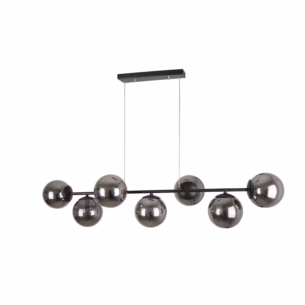 لوستر حبابی 7 شعله چشمه نور کد 1230/7BK