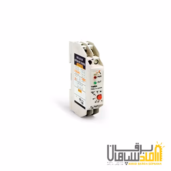 تایمر تاخیر در وصل آنالوگ از 3 ثانیه تا 60 دقیقه در ولتاژهای مختلف طرح مینیاتوری مدل DOT/M برنا الکتریک