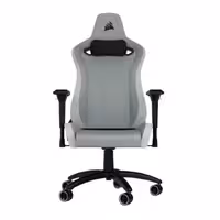 صندلی گیمینگ کورسیر TC200 Plush Leatherette-Light Grey/White