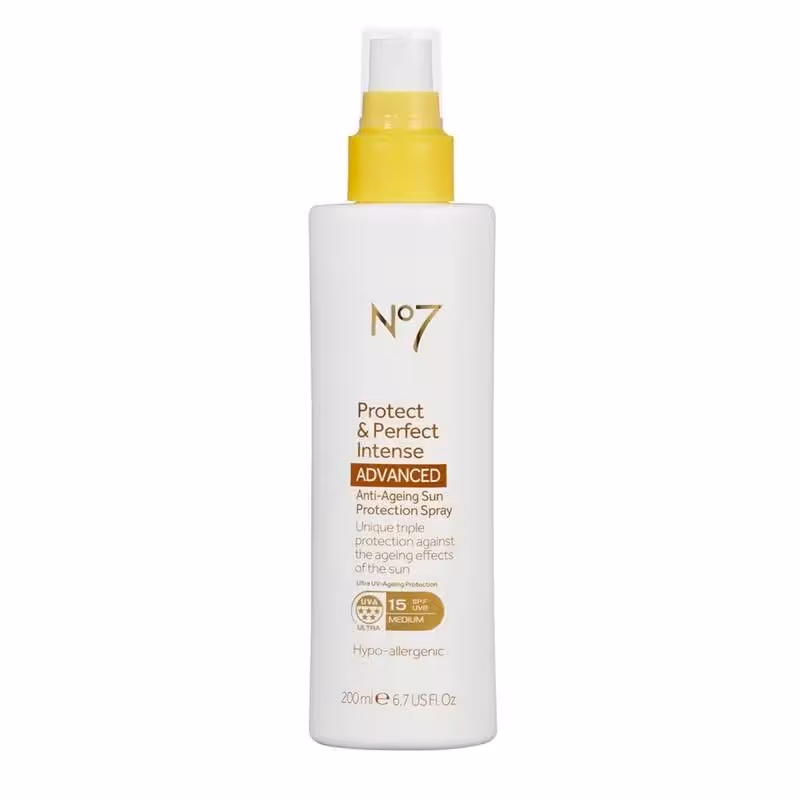 قیمت و خرید اسپری ضد آفتاب نامبر سون مدل Protect &amp; Perfect Intense ADVANCED Anti-Ageing Sun Protection Spray SPF 15 200ml اورجینال