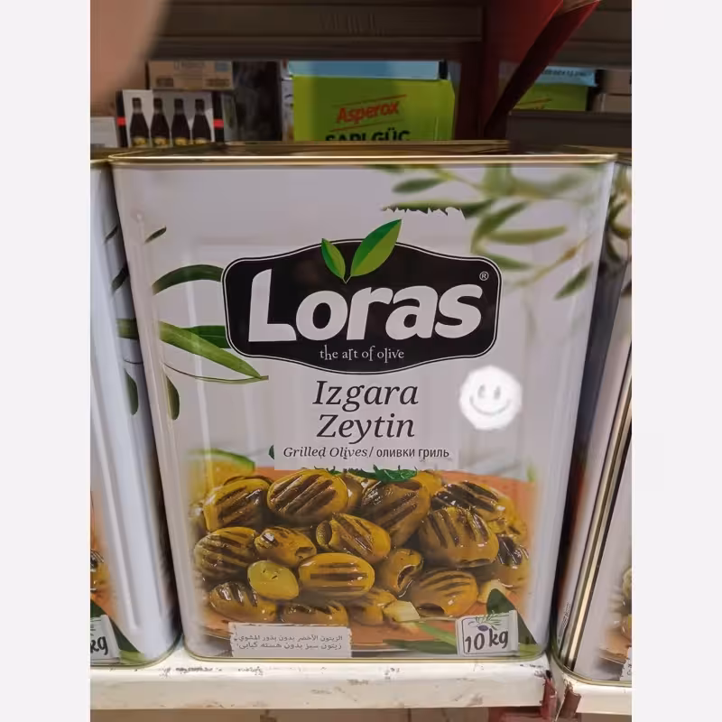 زیتون کبابی لوراس گریل شده حلب 10کیلویی خالص ترکیه | amazonchi