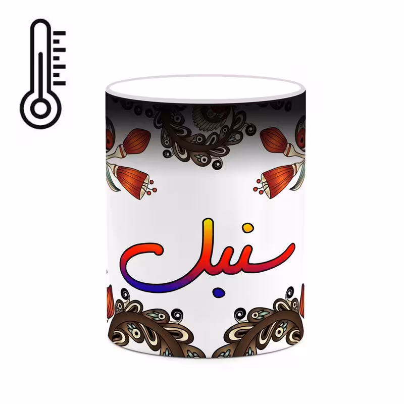 ماگ حرارتی   اسم سنبل  سنتی گل و بته کد mgh45654