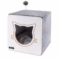 لانه چوبی گربه نیناپت مدل MDF | با تشک قابل شستشو و کت نیپ